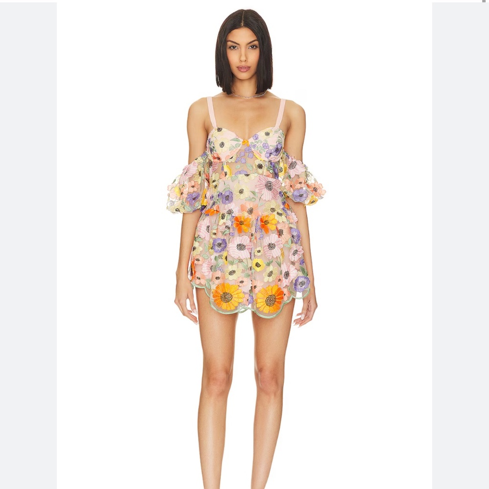 For Love & Lemons Prato Mini Dress